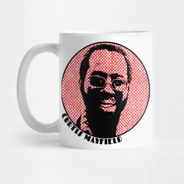 CURTIS MAYFIELD - Funk & Soul Superstar - Red Print by RCDBerlin